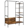 Porte-vêtements Chêne brun 120 x 44 x 160 cm Bois d'ingénierie 644924644924