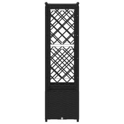 Lit Élevé avec Treillis et Toit Noir 203 x 40 x 136 cm PP 644925644925