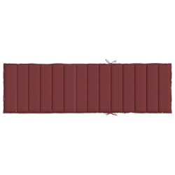 Coussin de chaise longue rouge bordeaux mélangé 200x50x4 cm 644954644954