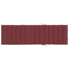 Coussin de chaise longue rouge bordeaux mélangé 200x50x4 cm 644954644954