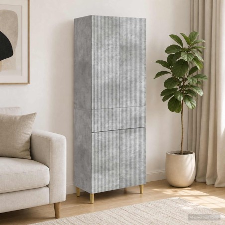 Ensemble de Meubles 2 pcs Gris béton 66 x 34,5 x 90 cm 644960644960