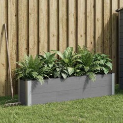 Jardinière surélevée Gris 150 x 30 x 36 cm 644968644968
