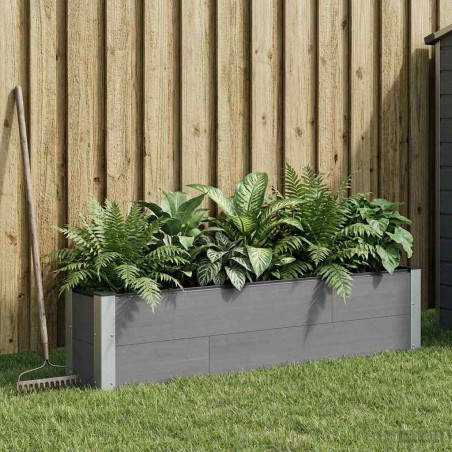 Jardinière surélevée Gris 150 x 30 x 36 cm 644968644968
