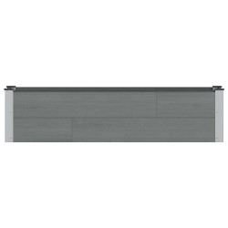 Jardinière surélevée Gris 150 x 30 x 36 cm 644968644968