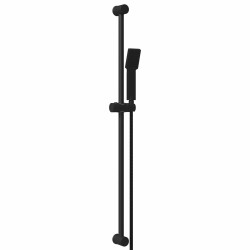 Ensemble de Système de Douche Noir 100 cm Acier inoxydable 644972644972