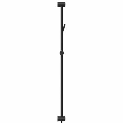 Ensemble de Système de Douche Noir 100 cm Acier inoxydable 644972644972