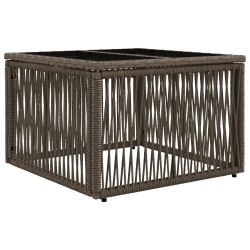 Ensemble de canapé de jardin 6 pcs Gris polyrotin 644977644977