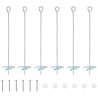 Ancre de terre 6 pcs Argenté Ø10 x 50 cm Métal galvanisé 644978644978