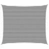 Voile d'ombre Anthracite et blanc 6 x 8 m HDPE 644980644980
