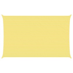 Voile d'ombre Jaune et blanc 8 x 5 m 100 % polyester Oxford 644985644985