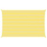 Voile d'ombre Jaune et blanc 8 x 5 m 100 % polyester Oxford 644985644985