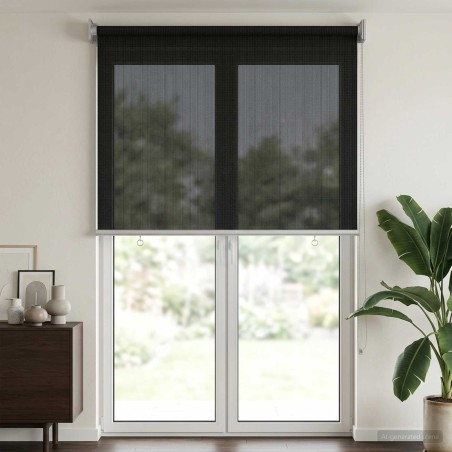 Store enrouleur extérieur à 90% de blocage UV Noir 80 x 230 cm 645000645000