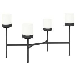 Stand à fleurs Blanc 125 x 55 x 81 cm PP et Acier 645001645001