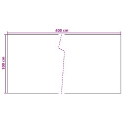 Écran de balcon Gris foncé 400 x 100 cm polyrotin 645002645002