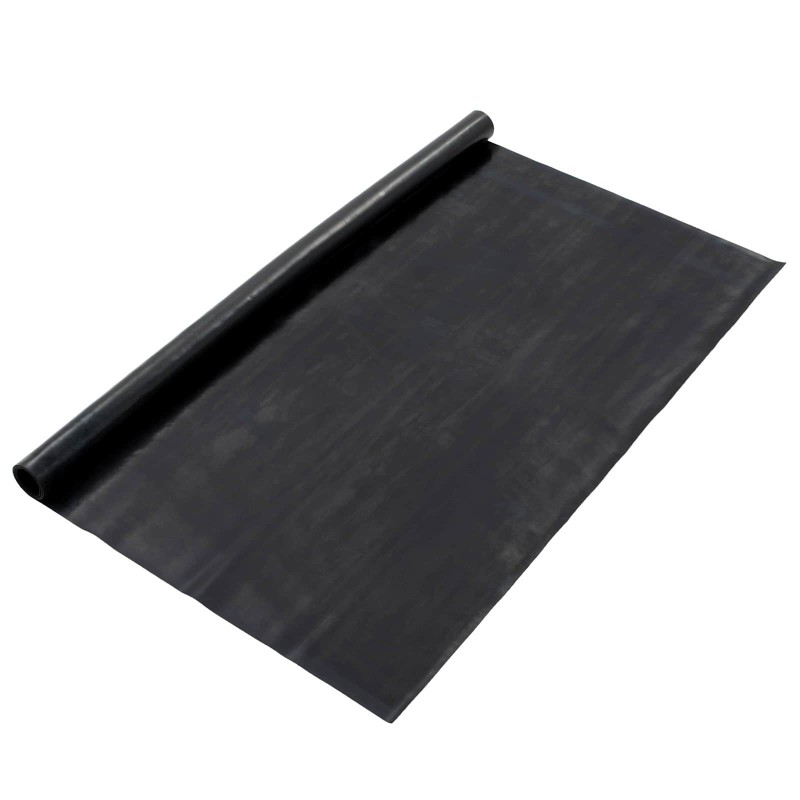 Tapis de sol Noir 1,2 x 5 m Caoutchouc 645004645004