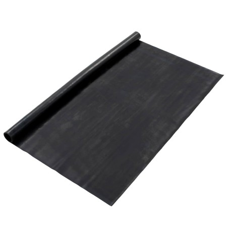 Tapis de sol Noir 1,2 x 5 m Caoutchouc 645004645004