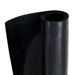 Tapis de sol Noir 1,2 x 5 m Caoutchouc 645004645004