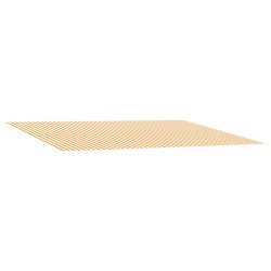 Toile de rechange pour auvent Jaune et blanc 500 × 350 cm 645026645026