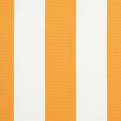 Toile de rechange pour auvent Jaune et blanc 500 × 350 cm 645026645026