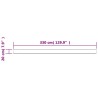 Tissu de remplacement de cantonnière d’auvent multicolore 3,5 m 645030645030