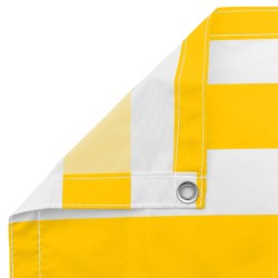 Écran de balcon Jaune et blanc 100 x 300 cm Tissu Oxford 645031645031
