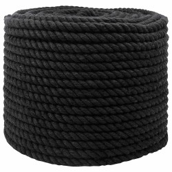 Corde Noir 1 x 1 x 10000 cm Coton 645045645045