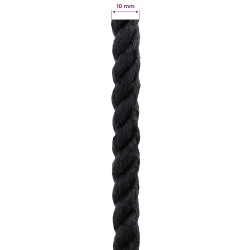 Corde Noir 1 x 1 x 10000 cm Coton 645045645045