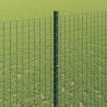 Clôture en fil soudé avec poteaux 10 x 1,4 m Vert Maille 645048645048