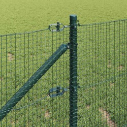 Clôture en fil soudé avec pointes 25 x 0,4 m Vert Maille 645050645050