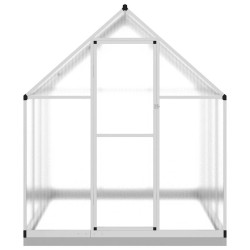 Serre avec cadre de base argenté 224x169x202 cm aluminium 645051645051