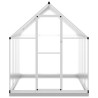 Serre avec cadre de base argenté 224x169x202 cm aluminium 645051645051