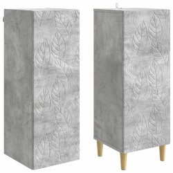 Ensemble de Meubles 2 pcs Gris béton Bois d'ingénierie 645056645056