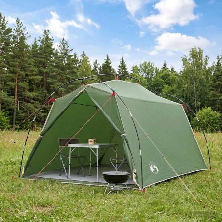 Tente tunnel Vert 2 personnes Polyester 185T avec revêtement PU 645058645058