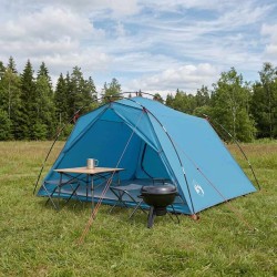 Tente tunnel Bleu 4 personnes Polyester 185T avec revêtement PU 645059645059