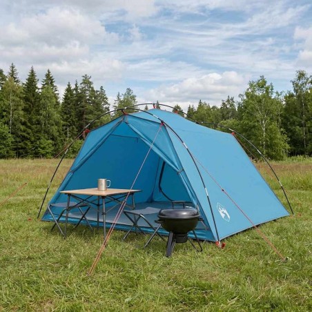 Tente tunnel Bleu 4 personnes Polyester 185T avec revêtement PU 645059645059