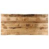 Dessus de table bord vivant 140x60x3,8 cm bois de manguier brut 645063645063
