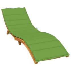 Coussin de chaise longue vert mélangé 200x60x4 cm tissu 645066645066