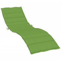Coussin de chaise longue vert mélangé 200x60x4 cm tissu 645066645066