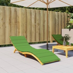 Coussin de chaise longue vert mélangé 200x60x4 cm tissu 645066645066