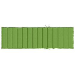Coussin de chaise longue vert mélangé 200x60x4 cm tissu 645066645066