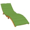 Coussin de chaise longue vert mélangé 200x70x4 cm tissu 645067645067