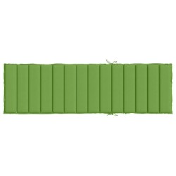 Coussin de chaise longue vert mélangé 200x70x4 cm tissu 645067645067