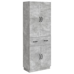 Ensemble de Meubles 2 pcs Gris béton Bois d'ingénierie 645069645069