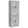 Ensemble de Meubles 2 pcs Gris béton Bois d'ingénierie 645069645069