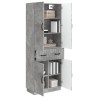 Ensemble de Meubles 2 pcs Gris béton Bois d'ingénierie 645069645069