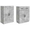 Ensemble de Meubles 2 pcs Gris béton Bois d'ingénierie 645069645069