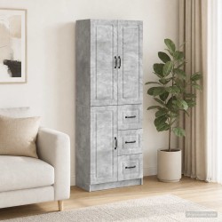 Ensemble de Meubles 2 pcs Gris béton Bois d'ingénierie 645072645072