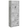 Ensemble de Meubles 2 pcs Gris béton Bois d'ingénierie 645072645072