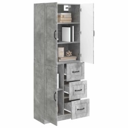 Ensemble de Meubles 2 pcs Gris béton Bois d'ingénierie 645072645072