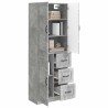 Ensemble de Meubles 2 pcs Gris béton Bois d'ingénierie 645072645072